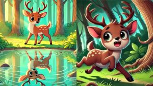 กวางกับเงาของตัวเอง-นิทานอีสป