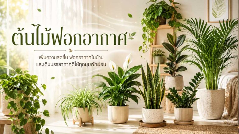 ต้นไม้ฟอกอากาศ: เสริมความสดชื่นและช่วยปรับคุณภาพอากาศในบ้าน