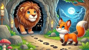 สิงโตกับหมาจิ้งจอก-นิทานอีสป