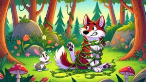 หมาป่ากับเถาวัลย์-นิทานอีสป