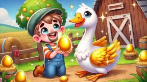 ห่านวิเศษกับชายโลภ-นิทานอีสป