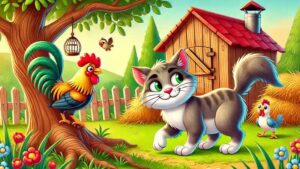 แมวกับไก่-นิทานอีสป