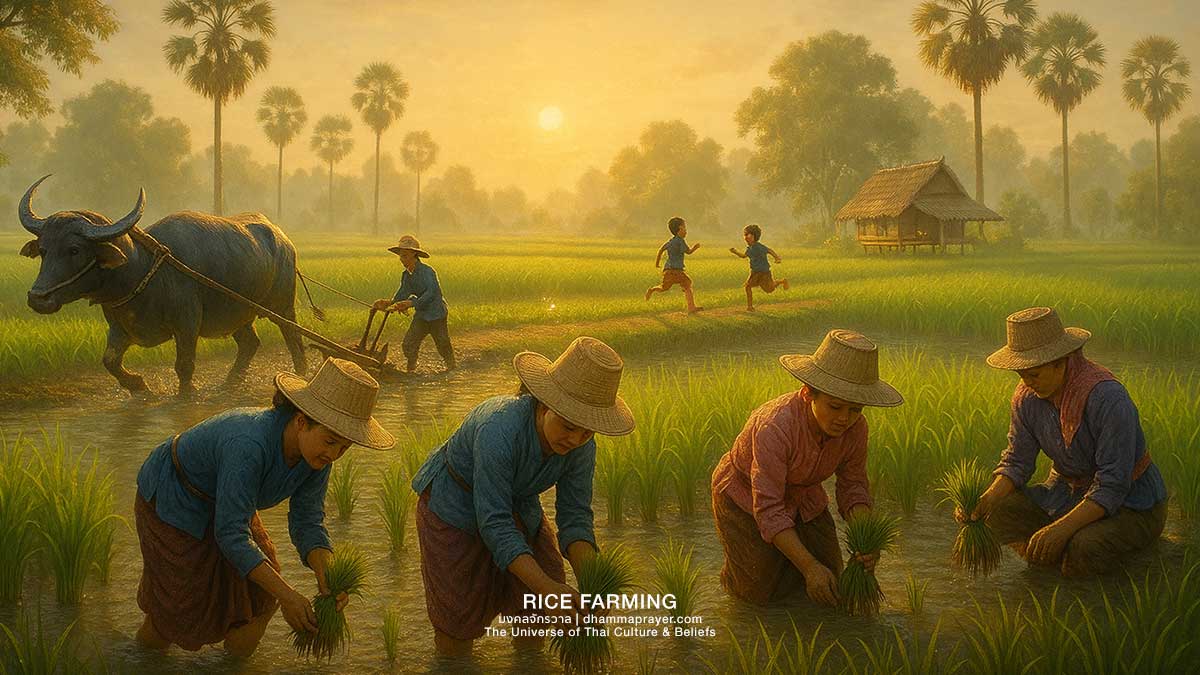 การทำนา ปลูกข้าว: วิถีชีวิตและภูมิปัญญาไทย