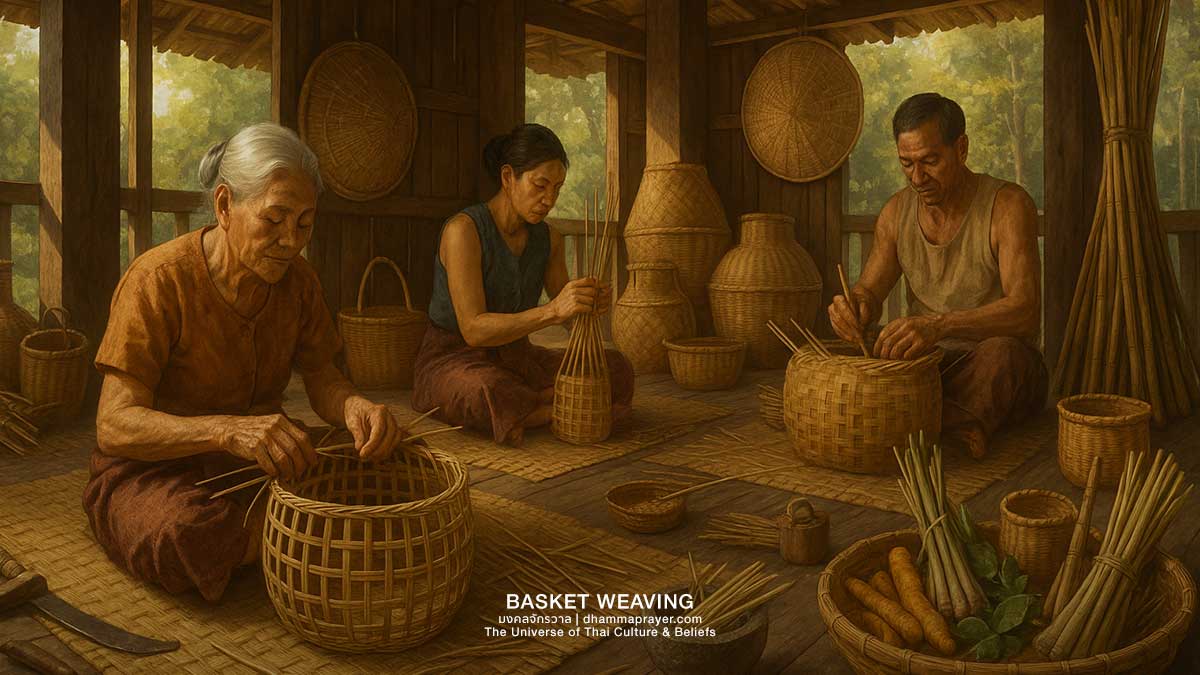 งานจักสาน: ภูมิปัญญาไทยที่สืบทอดจากรุ่นสู่รุ่น