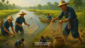 การหาปลาแบบพื้นบ้าน: ภูมิปัญญาและวิถีชีวิตไทย