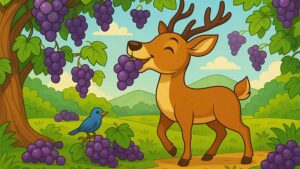 . กวางกับองุ่น - นิทานอีสป