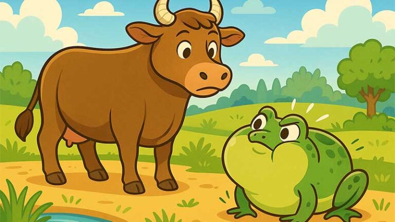 อึ่งอ่างกับวัว – นิทานอีสปสอนใจเรื่องความอิจฉา