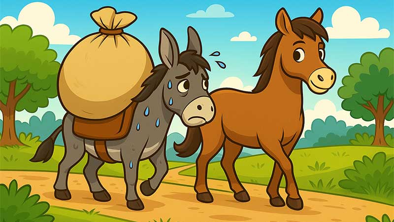 ม้ากับลา - นิทานอีสป