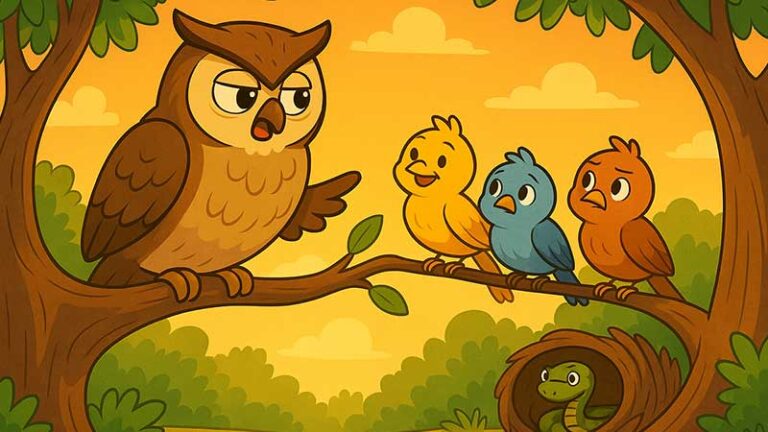 นกเค้าแมวกับนก – นิทานอีสปสอนใจเรื่องการฟังคำแนะนำ