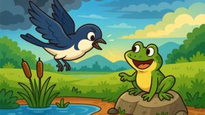 นกนางแอ่นกับกบ-นิทานอีสป