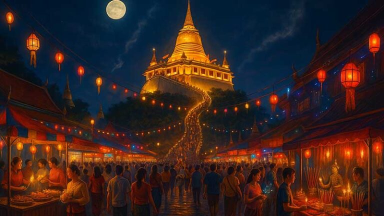 งานภูเขาทอง วัดสระเกศ – ประเพณีเก่าแก่ที่สะท้อนศรัทธาและวัฒนธรรมไทย